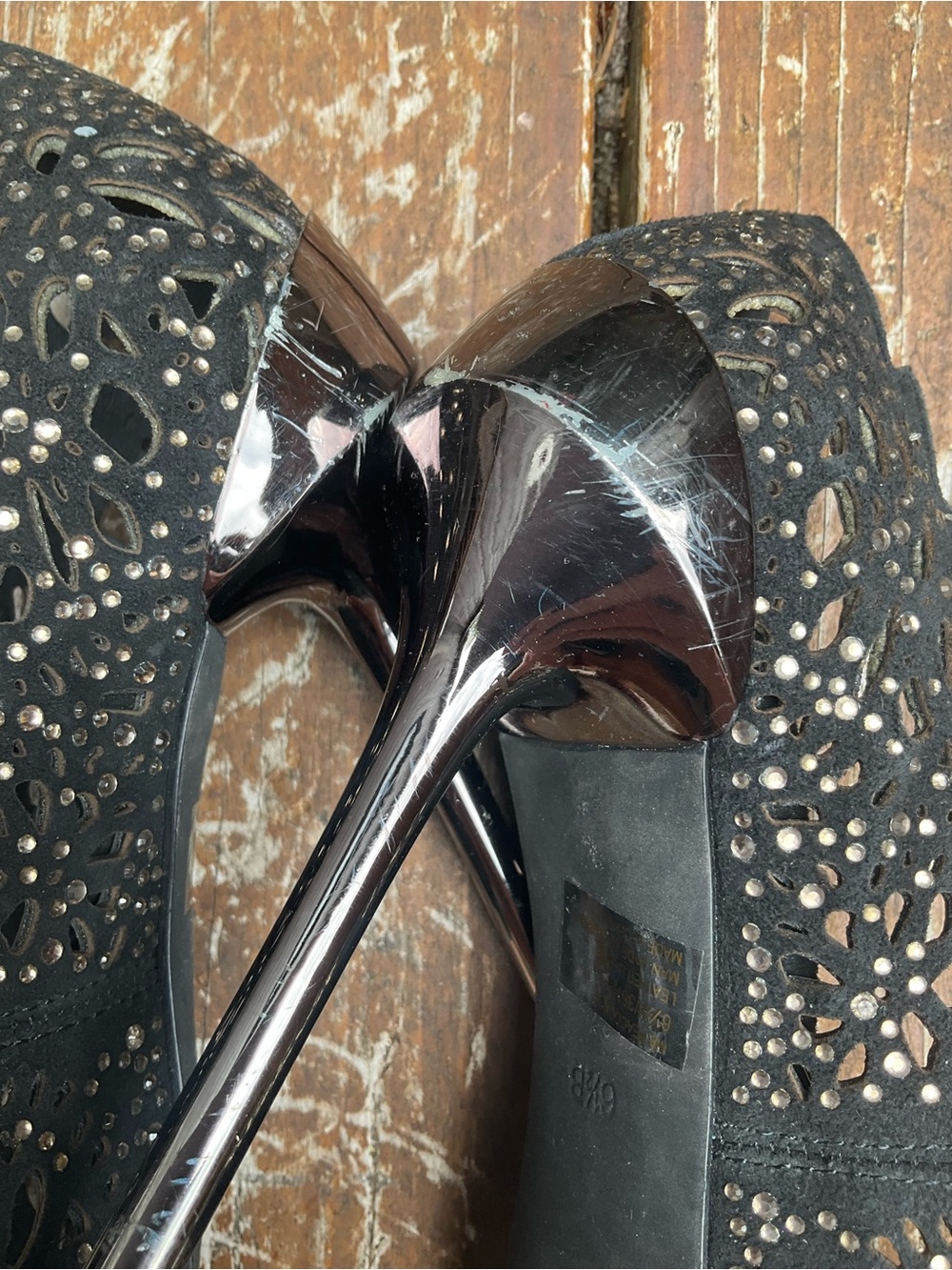 BCBGMaxAzria Rhinestone Heels - Picture 5 of 10